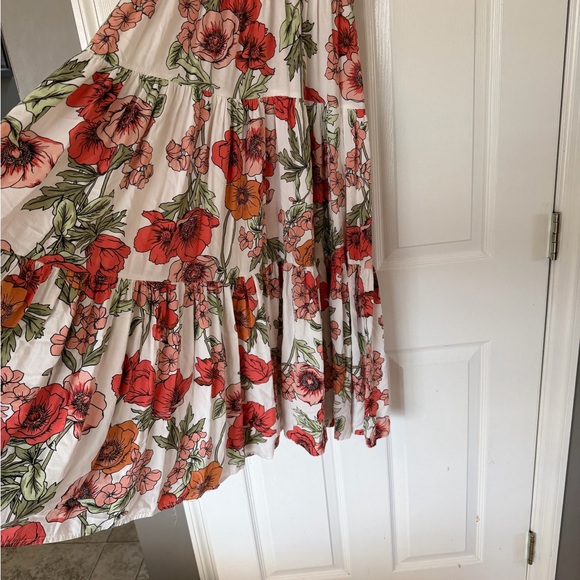 Petal & Pup Women’s Floral Midi Dress, Sz M, Floral, Feminine, Floral, Wedding - Picture 6 of 8